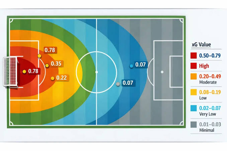 Chỉ số xG (Expected Goals) là gì? Ứng dụng trong phân tích bóng đá 4 xG cao có nghĩa là gì và cách dùng để đánh giá phong độ thực sự